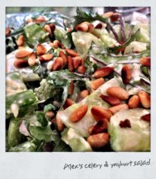 Alex’s celery & yoghurt salad