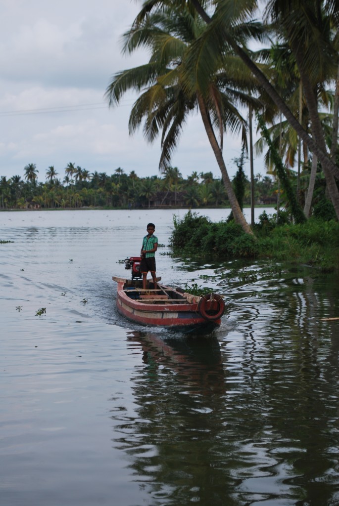 Kerala backwaters - Village boy